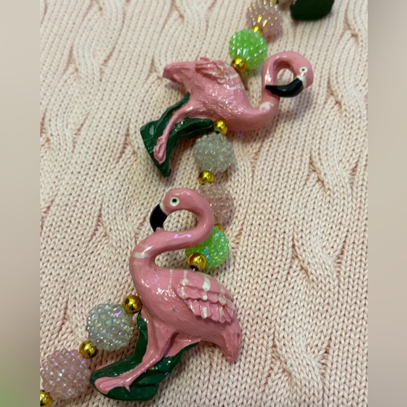 Vintage Flamingo Kitsch Necklace - Picture 4 of 6